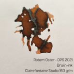 Robert Oster Bruijn-ink - inksample