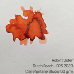 Robert Oster - Dutch Peach - inksample
