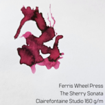 Ferris Wheel Press - The Sherry Sonata - inksample