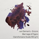Van Dieman&#039;s Ink - Encore - Marriage of Figaro - inksample