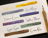 ExplorINKpack - Octopus Celestial Glitter ink - 6 samples - total collection