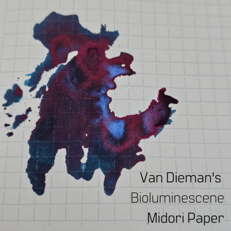 Van Dieman&#039;s Ink - Underwater - Bioluminescence - inksample