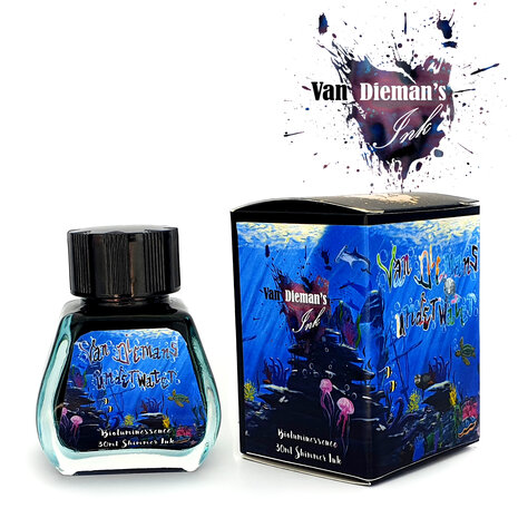 Van Dieman&#039;s Ink - Underwater - Bioluminescence - inksample