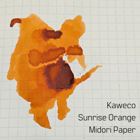 Kaweco Sunrise Orange - inksample 