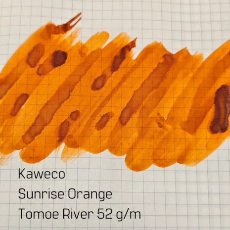 Kaweco Sunrise Orange - inksample 