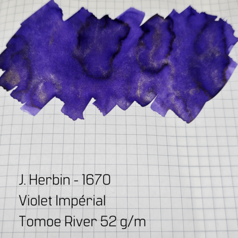 J. Herbin - Violet Imp&eacute;rial - 1670 -  Inksample