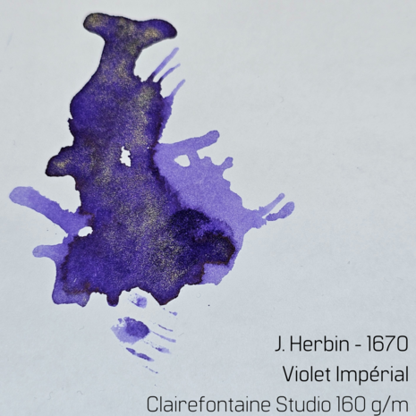J. Herbin - Violet Imp&eacute;rial - 1670 -  Inksample