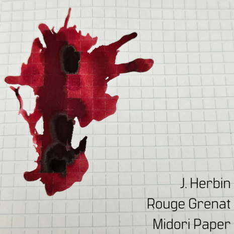 J. Herbin -  Rouge Grenat - inksample