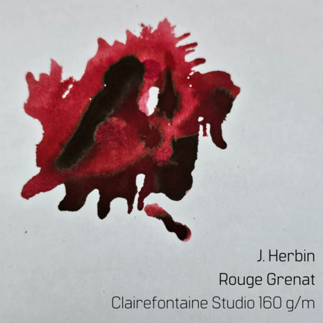 J. Herbin -  Rouge Grenat - inksample
