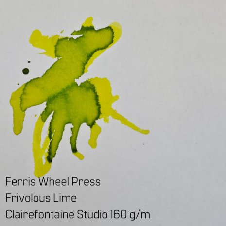 Ferris Wheel Press - Frivolous Lime - inksample