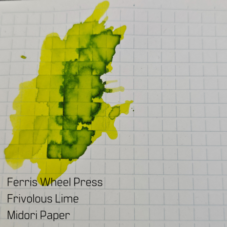Ferris Wheel Press - Frivolous Lime - inksample