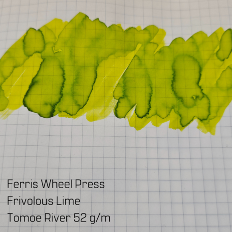Ferris Wheel Press - Frivolous Lime - inksample