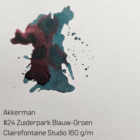 Akkerman-  #24 Zuiderpark Blauw-Groen - inksample