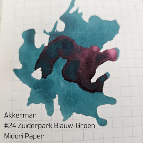 Akkerman-  #24 Zuiderpark Blauw-Groen - inksample