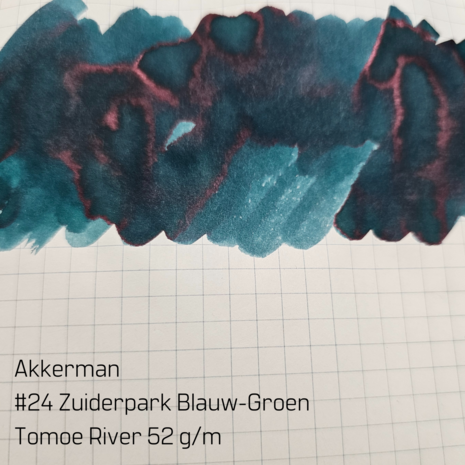 Akkerman-  #24 Zuiderpark Blauw-Groen - inksample