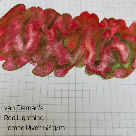 Van Dieman&#039;s Red Lightning - inksample