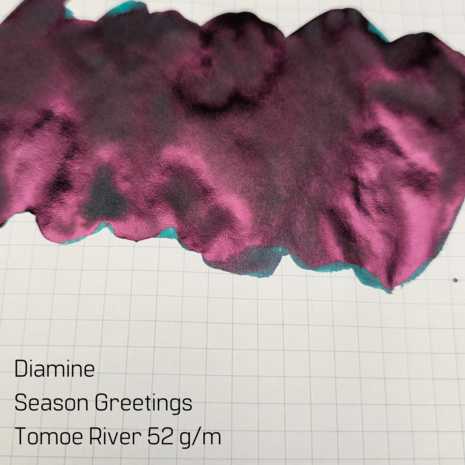 Diamine Seasons Greetings - inksample