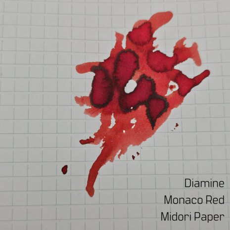 Diamine - Monaco Red - Inksample