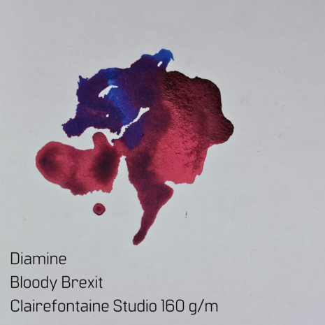 Diamine - Bloody Brexit - inksample