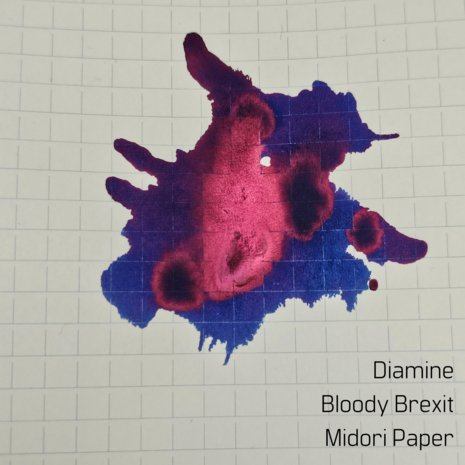 Diamine - Bloody Brexit - inksample