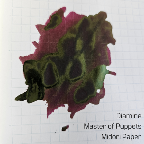 Diamine Master of Puppets - inksample
