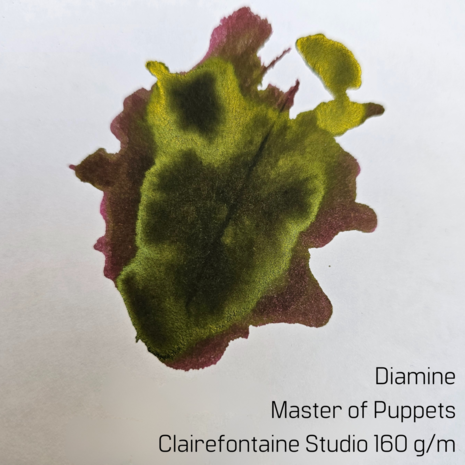 Diamine Master of Puppets - inksample