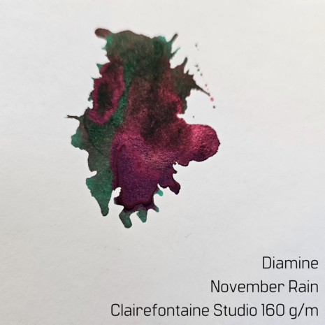 Diamine November Rain - inksample