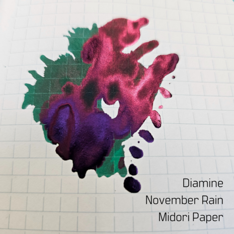 Diamine November Rain - inksample
