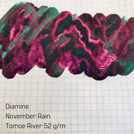 Diamine November Rain - inksample