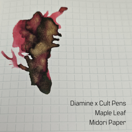 Diamine x Cult Pens - Maple Leaf - Inksample