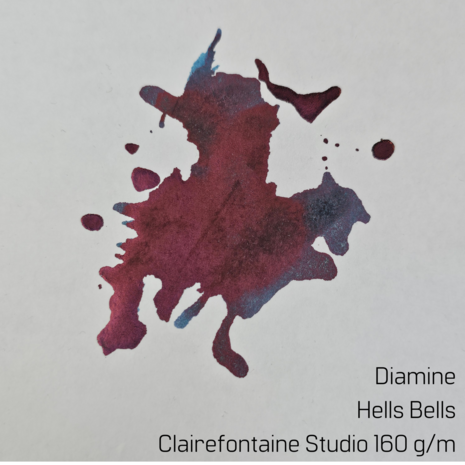 Diamine Hells Bells - inksample