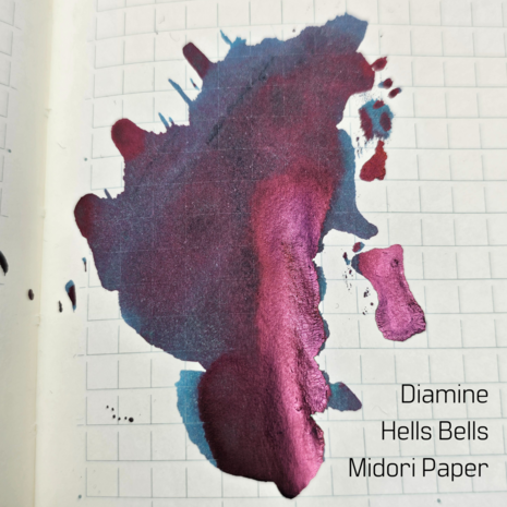 Diamine Hells Bells - inksample