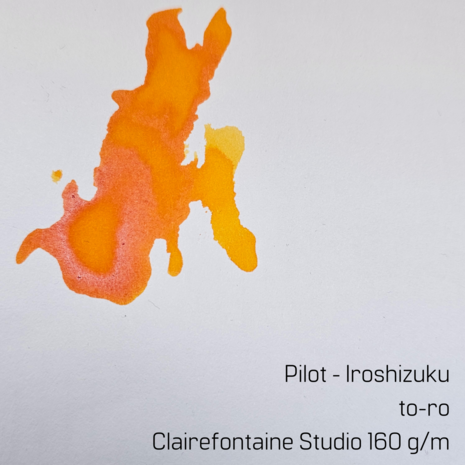 Pilot Iroshizuku -  to-ro - inksample