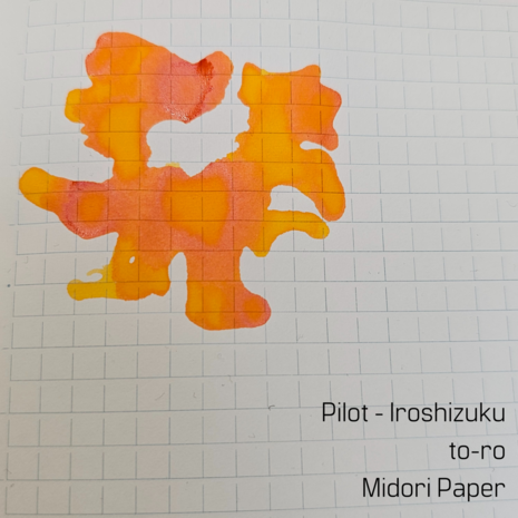 Pilot Iroshizuku -  to-ro - inksample
