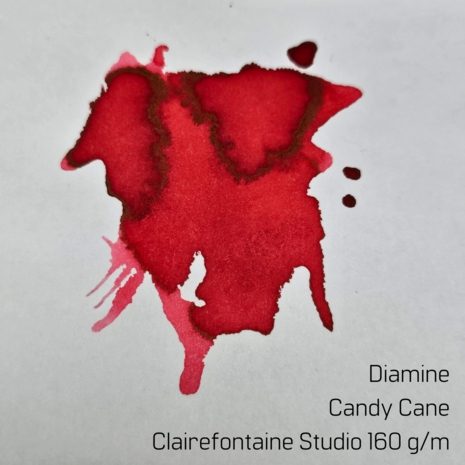 Diamine - Candy Cane - inksample