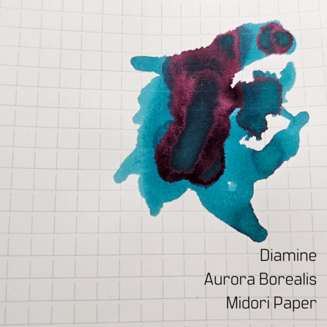 Diamine Aurora Borealis - inksample