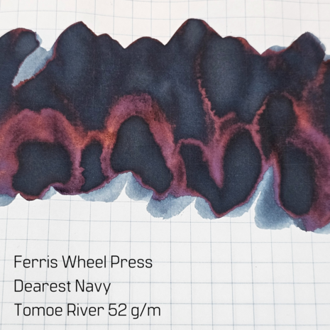 Ferris Wheel Press Dearest Navy  - inksample