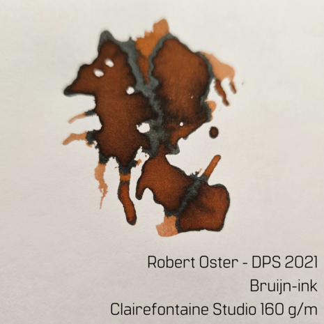 Robert Oster Bruijn-ink - inksample