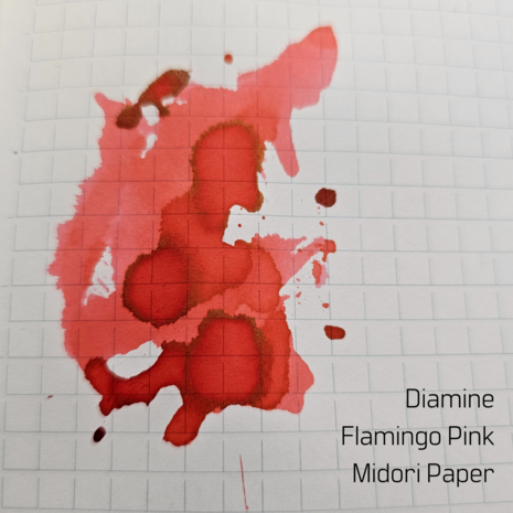 Diamine - Flamingo Pink - Inksample