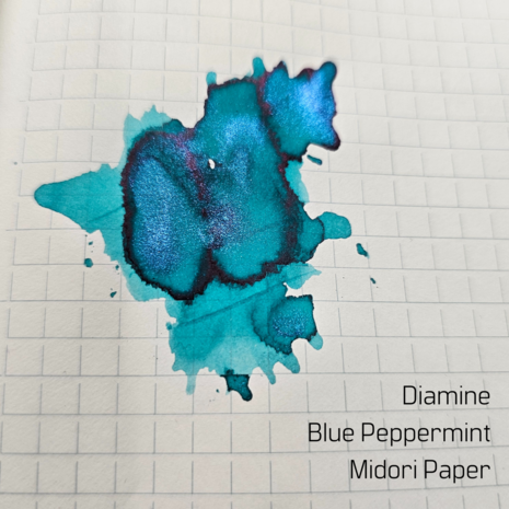 Diamine - Blue Peppermint - inksample