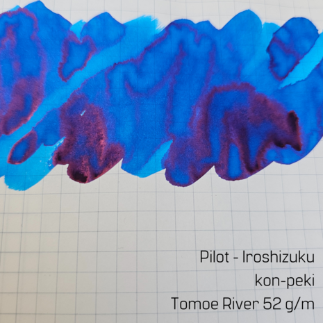 Pilot Iroshizuku - Kon-Peki - inksample