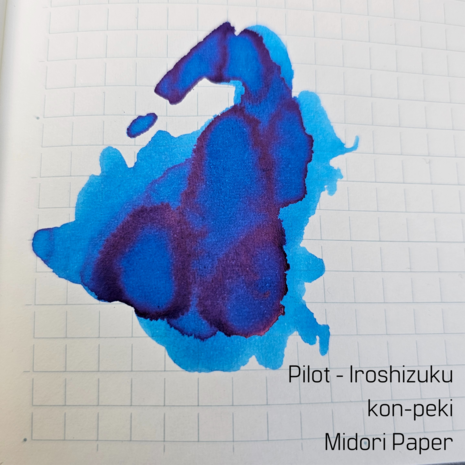 Pilot Iroshizuku - Kon-Peki - inksample