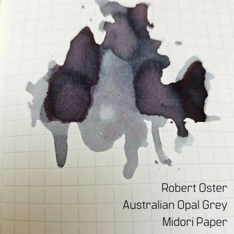 Robert Oster - Australian Opal Grey - inksample