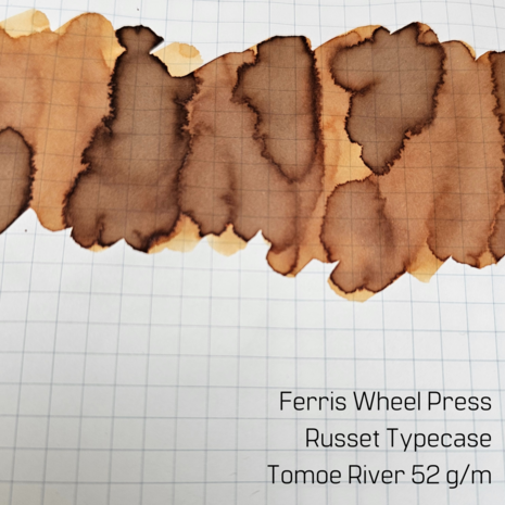 Ferris Wheel Press - Russet Typecase - Inksample