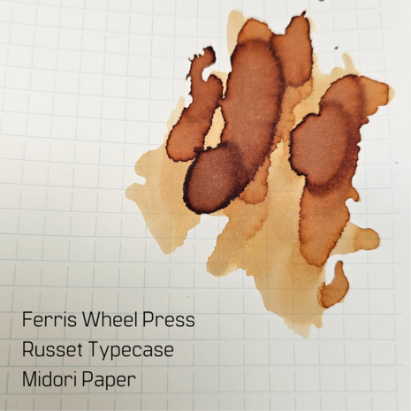 Ferris Wheel Press - Russet Typecase - Inksample