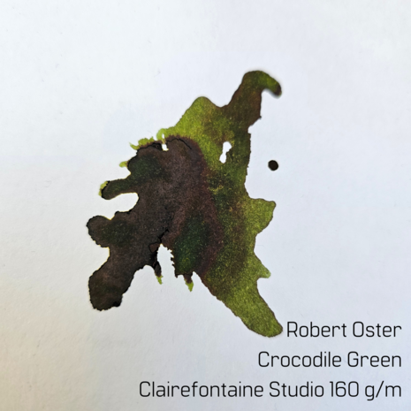 Robert Oster -  Crocodile Green - inksample