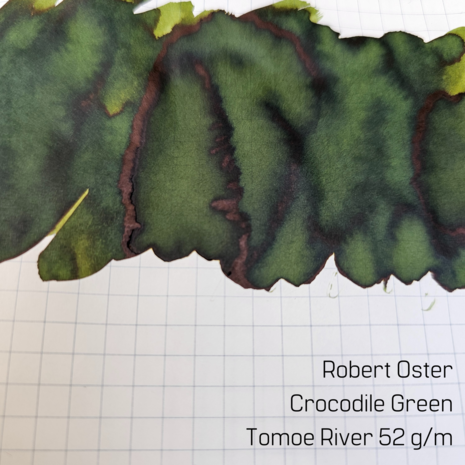 Robert Oster -  Crocodile Green - inksample