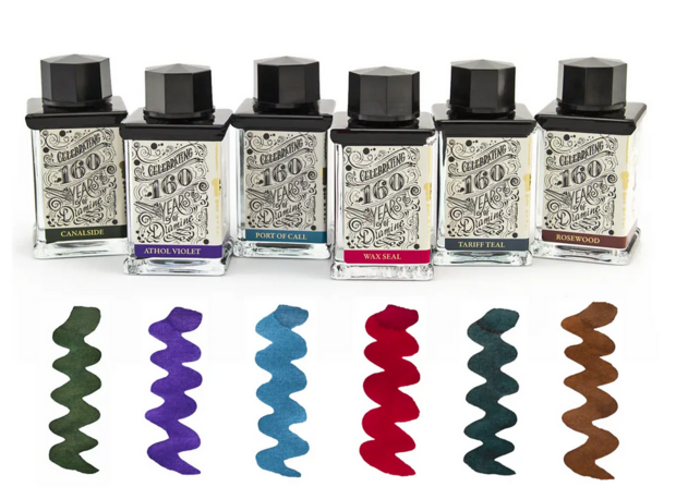 Diamine 160th Anniversary Inks set - 4ml samples