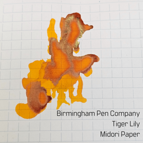 Birmingham Pen Company - Tiger Lily - Inksample
