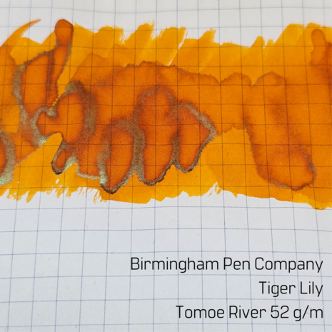 Birmingham Pen Company - Tiger Lily - Inksample